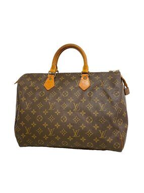 Louis Vuitton Handbag Monogram Speedy 35 Brown